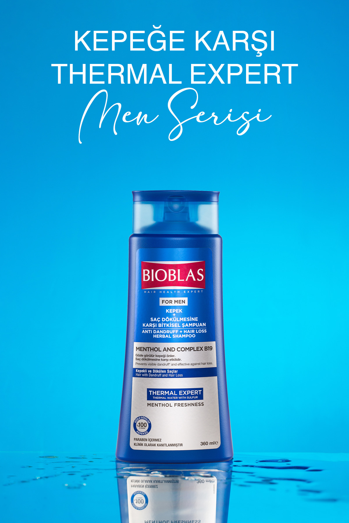 BİOBLAS THERMAL EXPERT MEN KEPEĞE KARŞI ŞAMPUAN 360ML-
