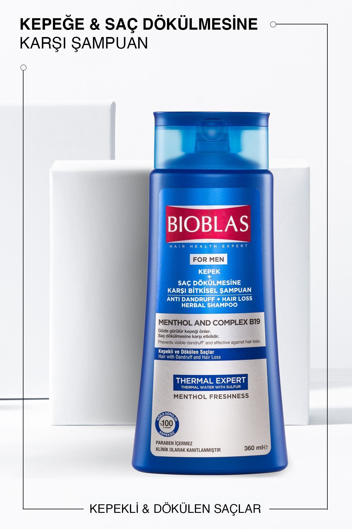 BİOBLAS MENTOL-KOMPLE MEN KEPEĞE KARŞI ŞAMPUAN 360ML-