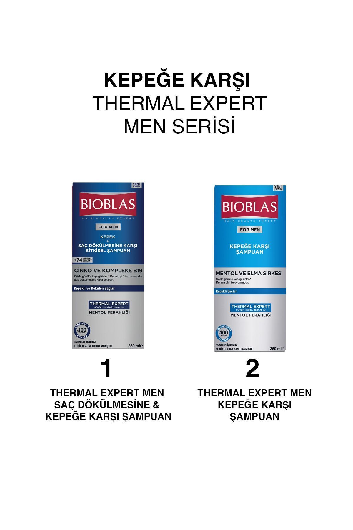 BİOBLAS MENTOL-KOMPLE MEN KEPEĞE KARŞI ŞAMPUAN 360ML-
