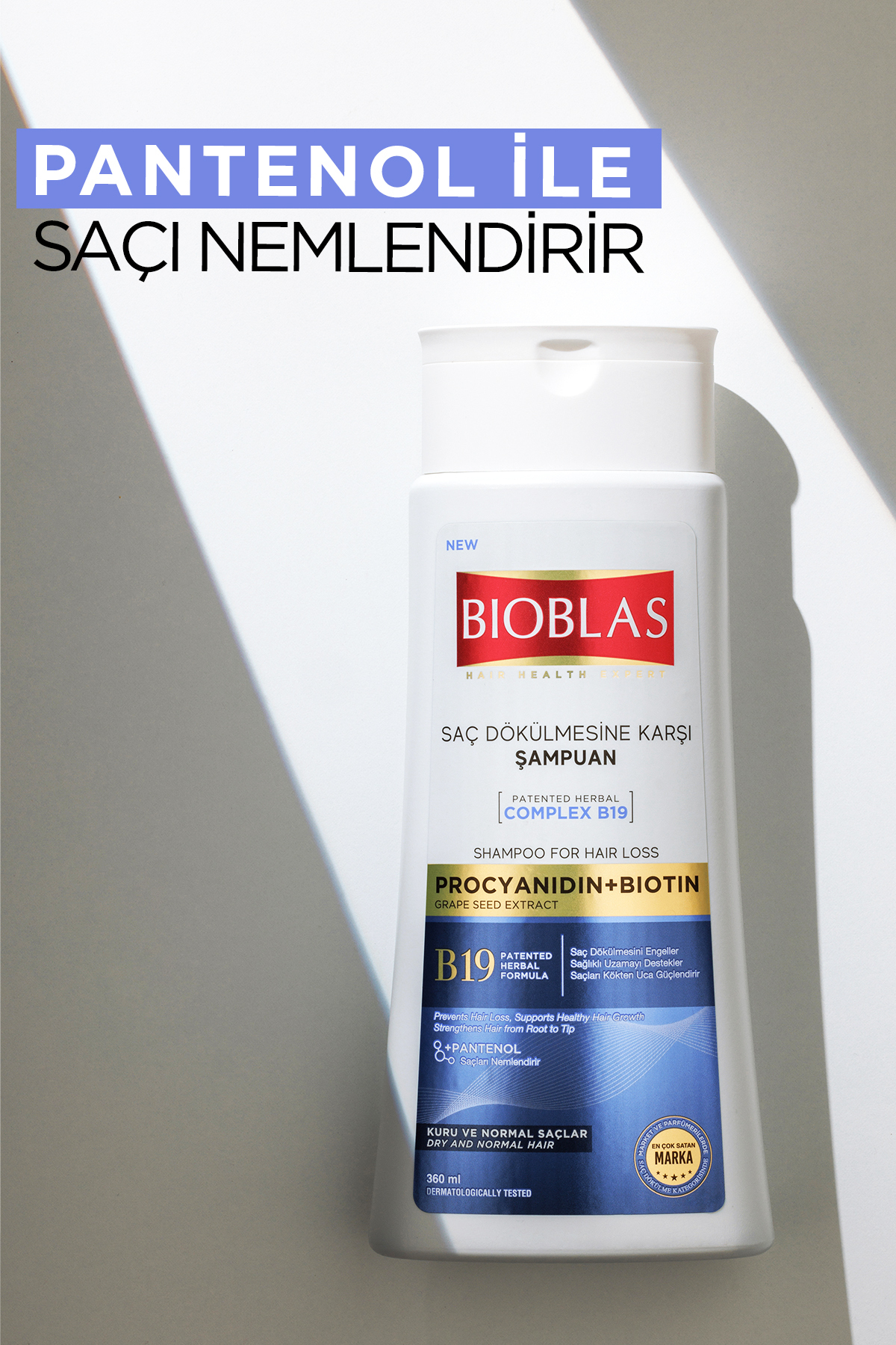 BİOBLAS DÖKÜLEN SAÇLAR İÇİN ANTİSTRES ŞAMPUAN 360ML-