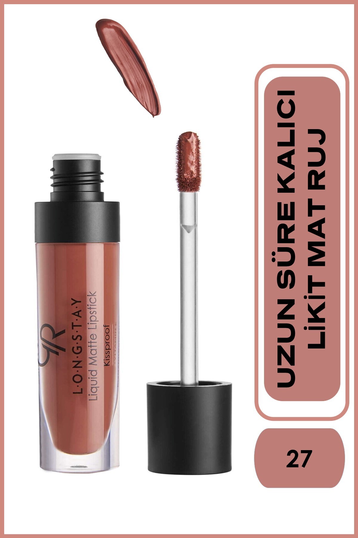 GOLDEN ROSE  LONGSTAY LIGUID MATTE LİPSTİCK 27-