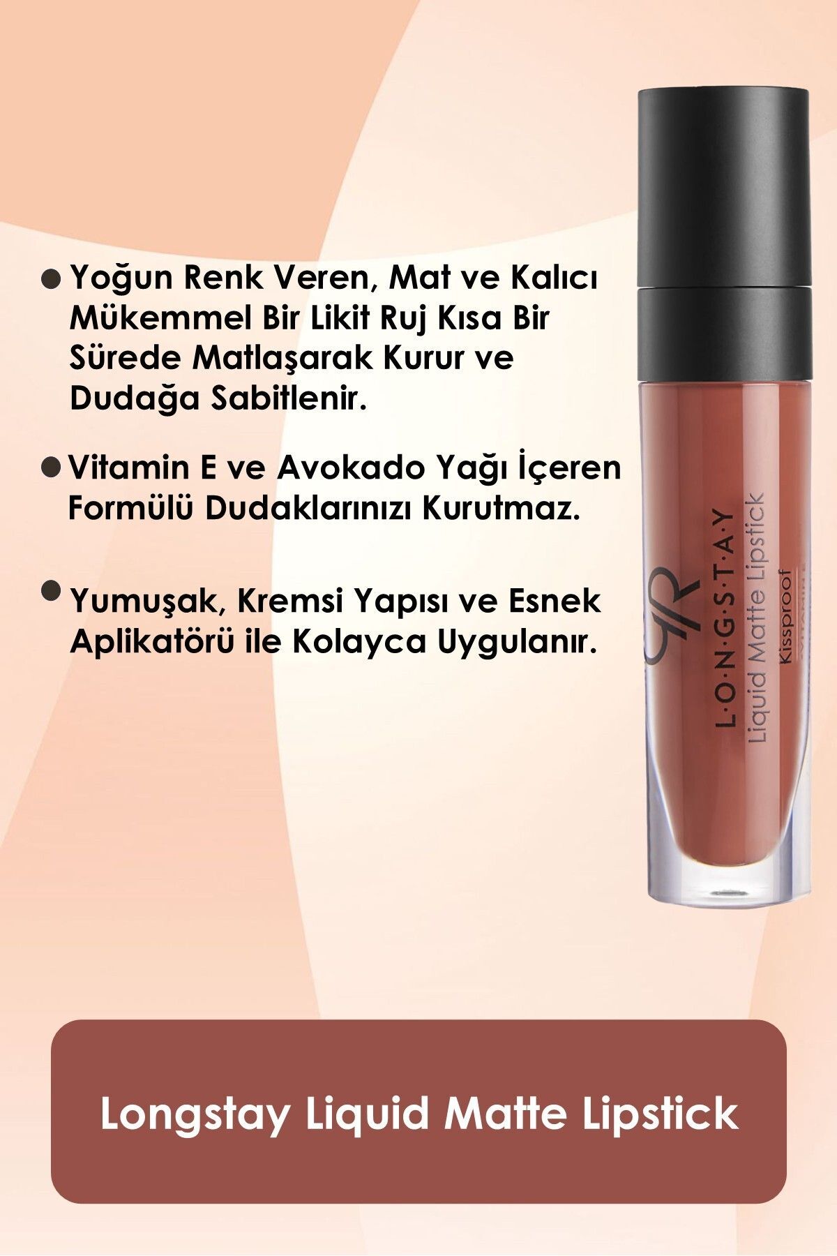 GOLDEN ROSE  LONGSTAY LIGUID MATTE LİPSTİCK 27-