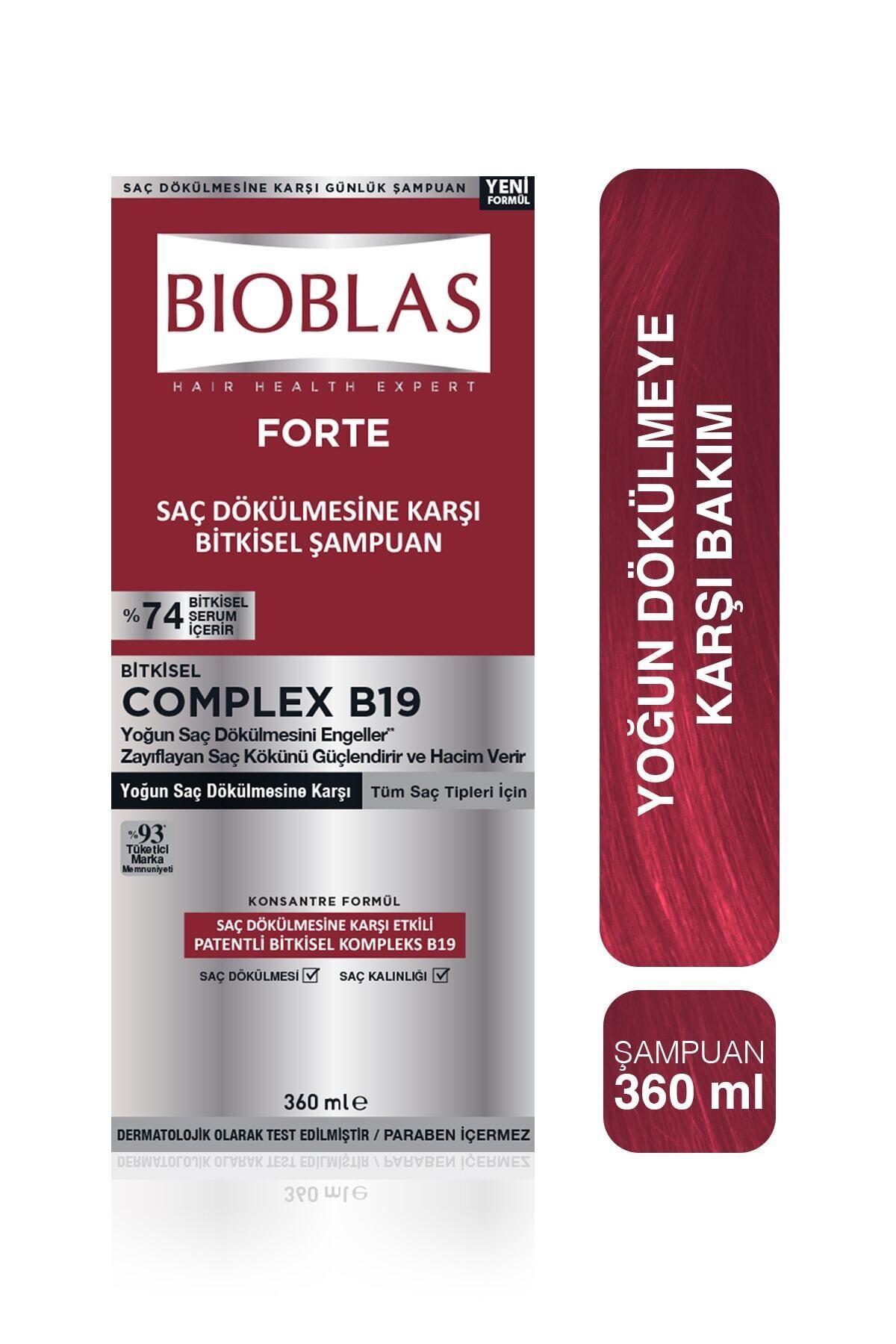 BİOBLAS FORTE DÖKÜLME ÖNLEYİCİ ŞAMPUAN 360 ML-