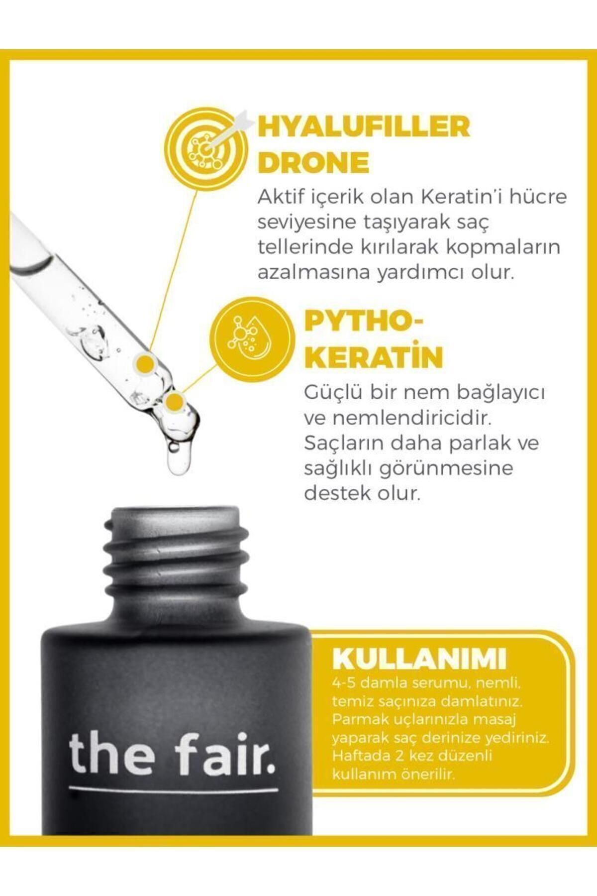 THE FAİR TARGETED KERATİN %1 HYALUFLLER DRONE+K SAÇ SERUMU 50ML-