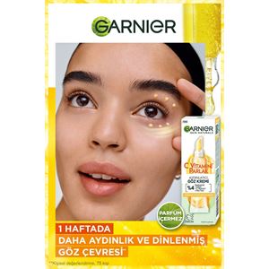 GARNİER C VİTAMİNİ PARLAK AYDINLATICI GÖZ KREMİ 15ML-