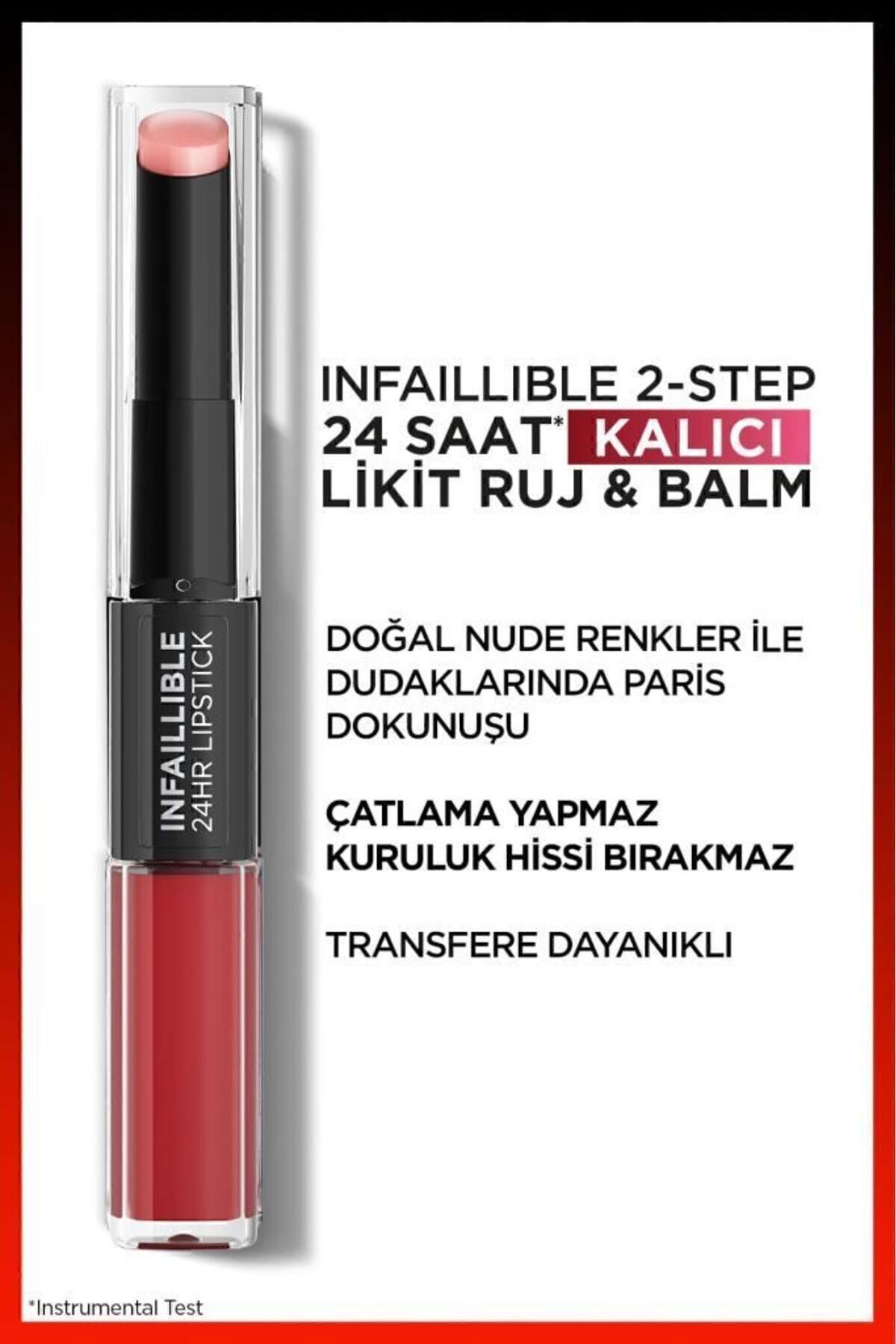 LOREAL PARİS INFAİLLİBLE 2-STEP  KALICI LİKİT RUJ 501-