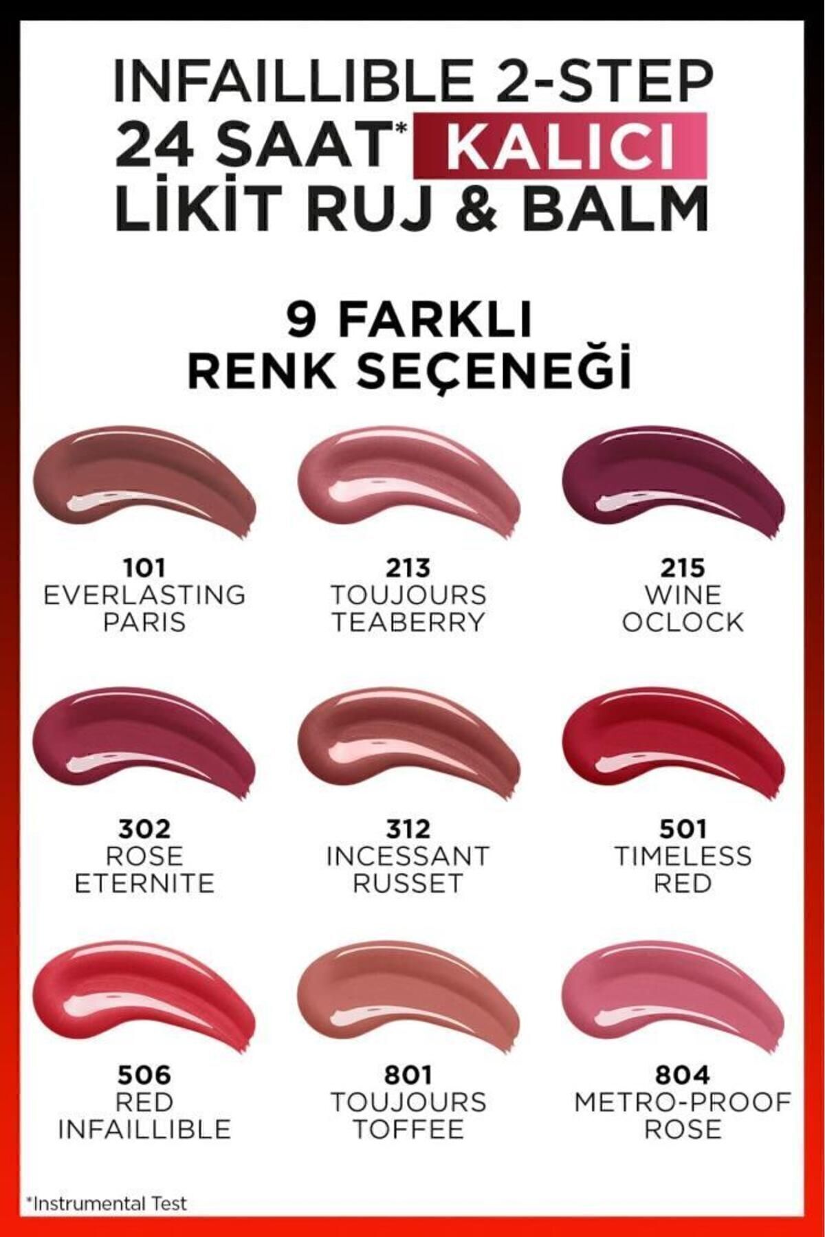 LOREAL PARİS INFAİLLİBLE 2-STEP  KALICI LİKİT RUJ 302-