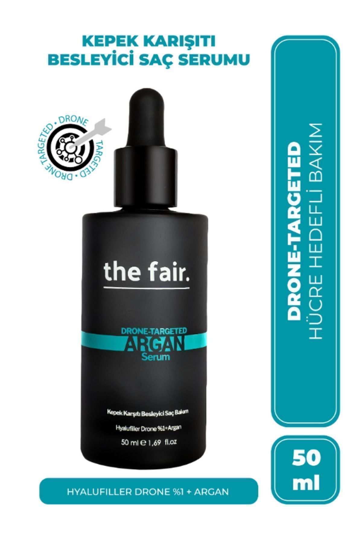 THE FAİR DRONE-TARGETED ARGAN KEPEK KARŞITI SAÇ SERUMU 50ML-
