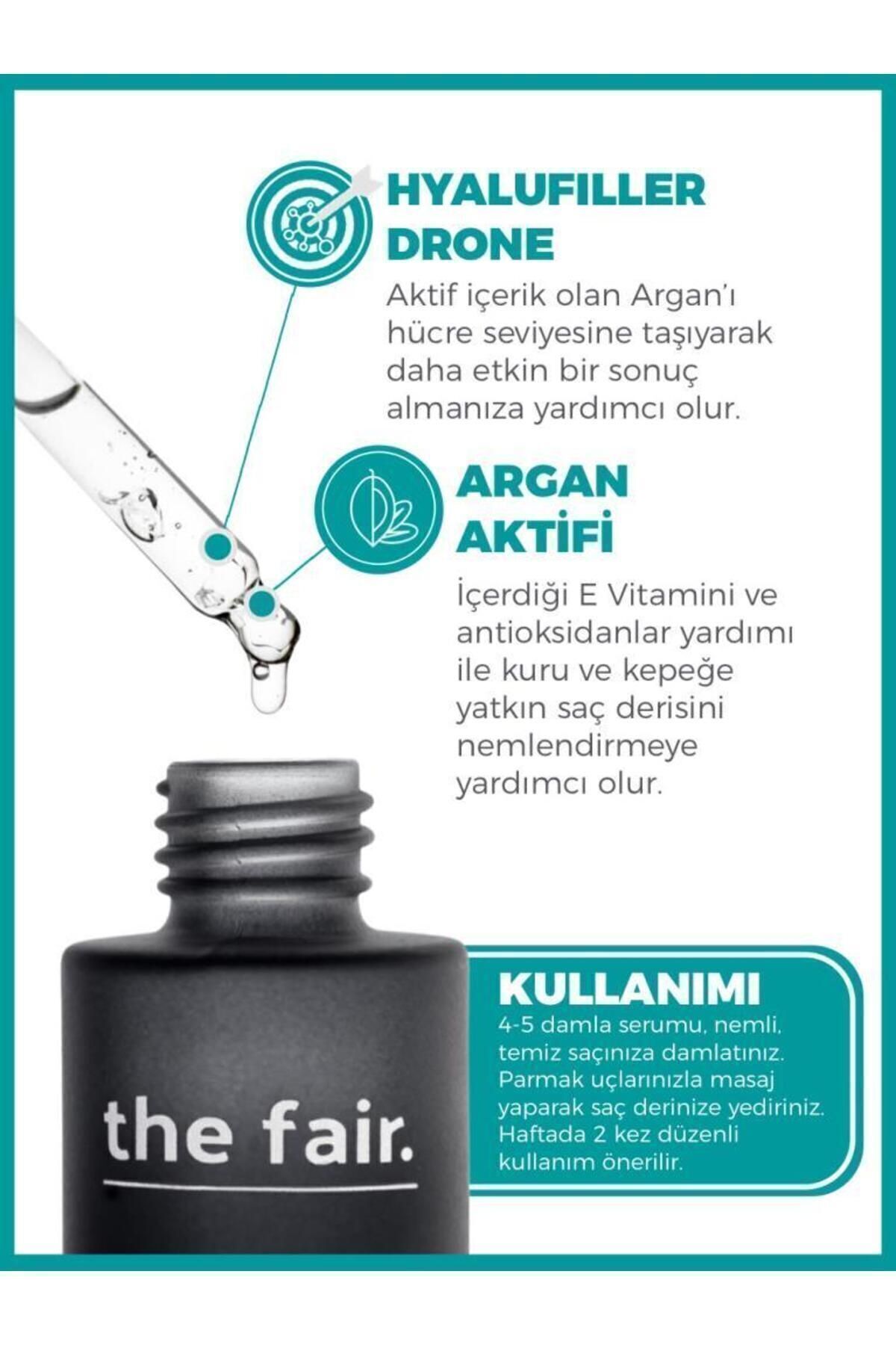 THE FAİR DRONE-TARGETED ARGAN KEPEK KARŞITI SAÇ SERUMU 50ML-