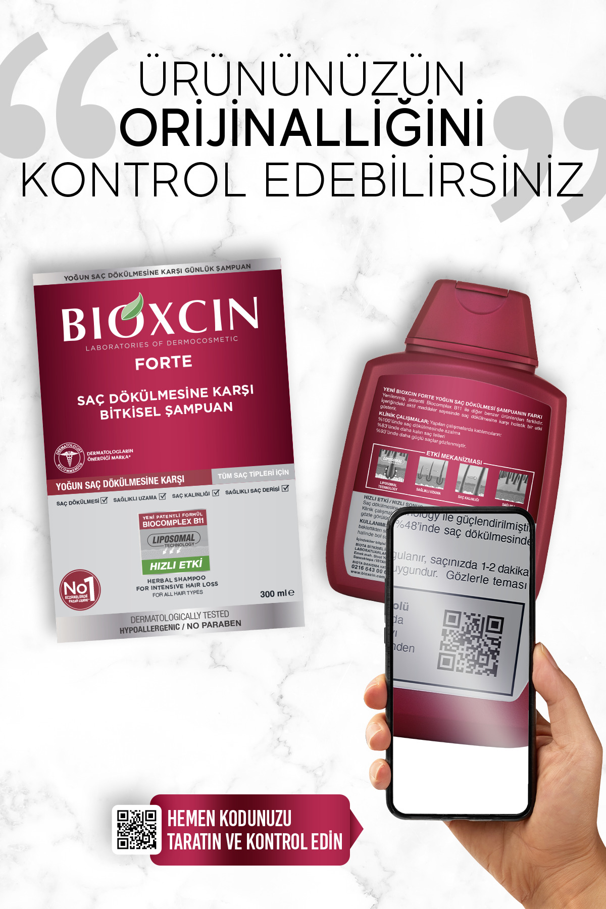 BİOXCİN FORTE ŞAMPUAN TÜM SAÇ TİPLERİ IÇİN 3X300ML-