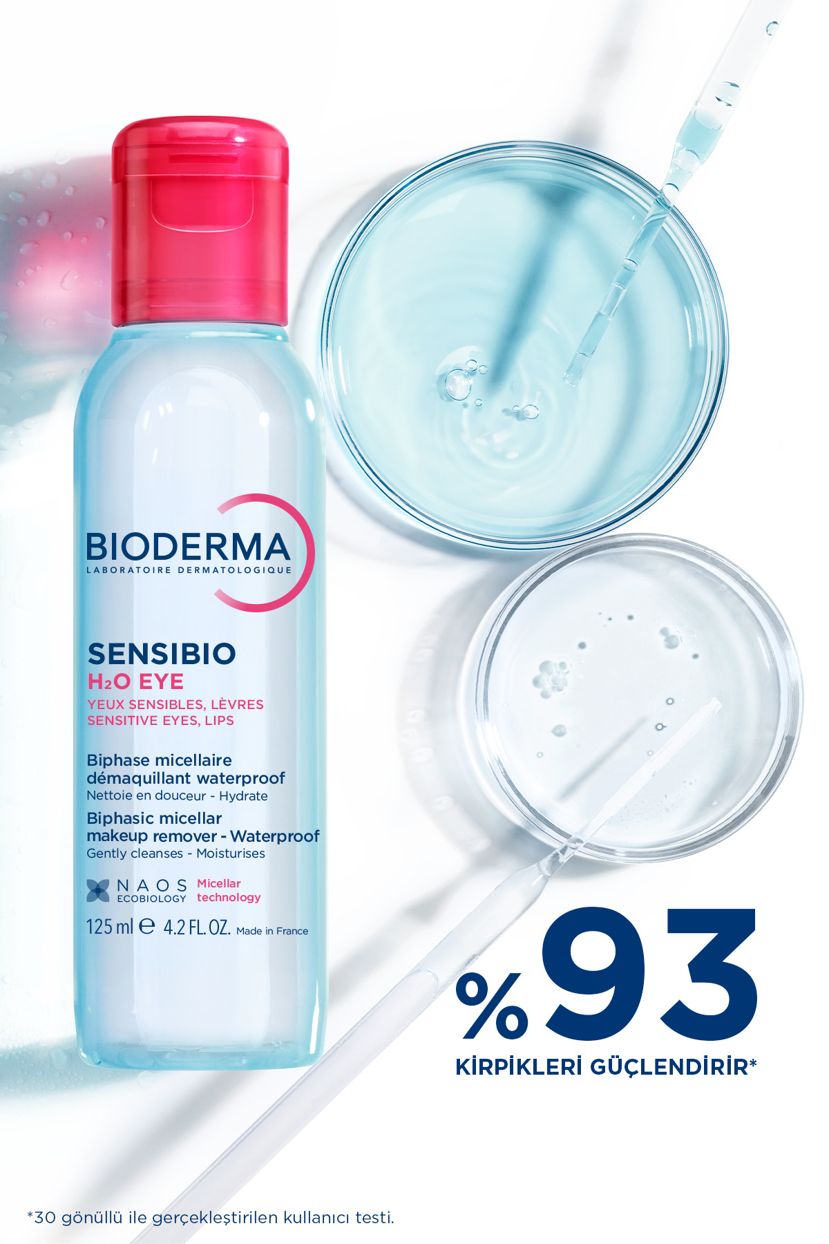 BİODERMA SENSİBİO H2O GÖZ MAKYAJI TEMİZLEYİCİ 125ML-