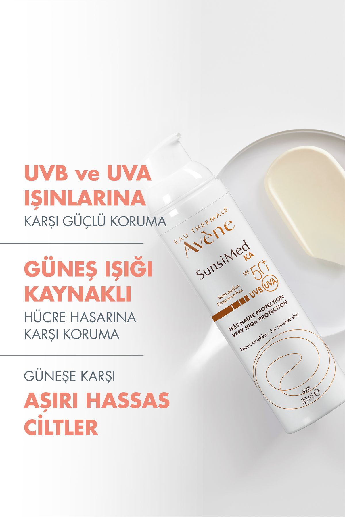 AVENE SUNSİMED KA GÜNEŞ KREMİ SPF 50 80 ML-