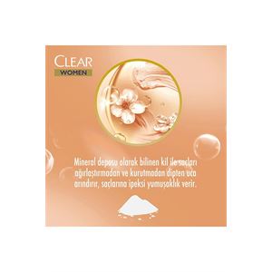 CLEAR WOMEN KEPEĞE KARŞI ETKİLİ ŞAMPUAN KİL TERAPİ-