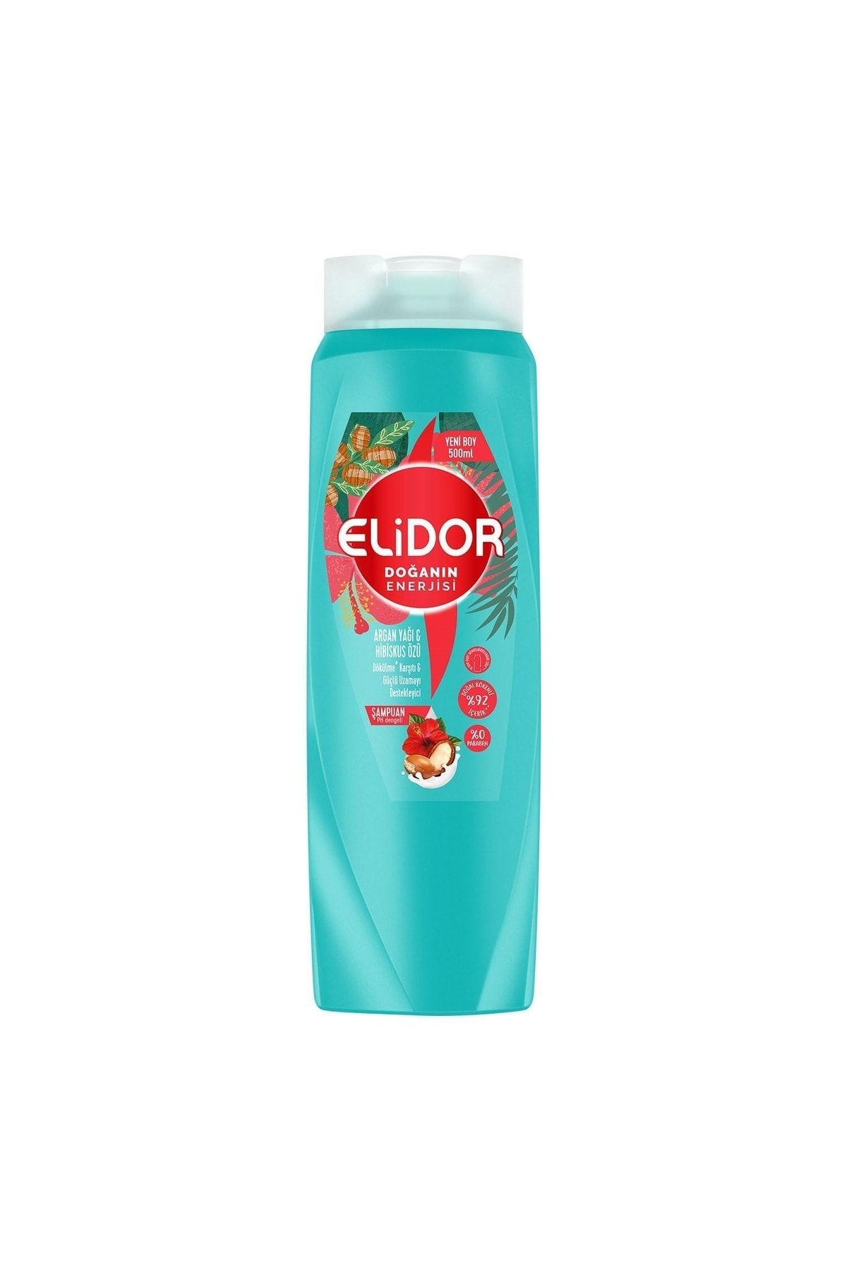 ELİDOR ARGAN YAĞI VE HİBİSKUS ÖZÜ ŞAMPUAN 500 ML-