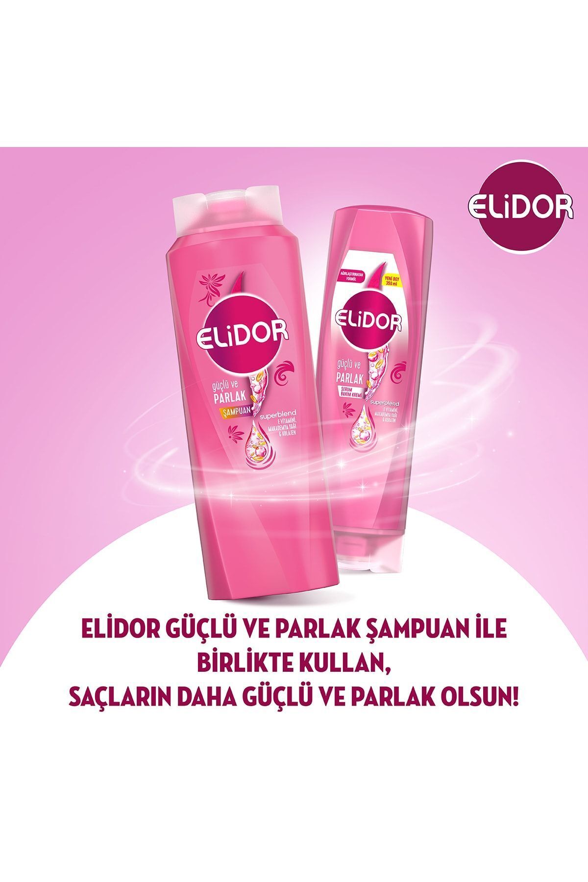 ELİDOR SUPERBLEND SERUM  GÜÇLÜ VE PARLAKSAÇ KREMİ 350ML-