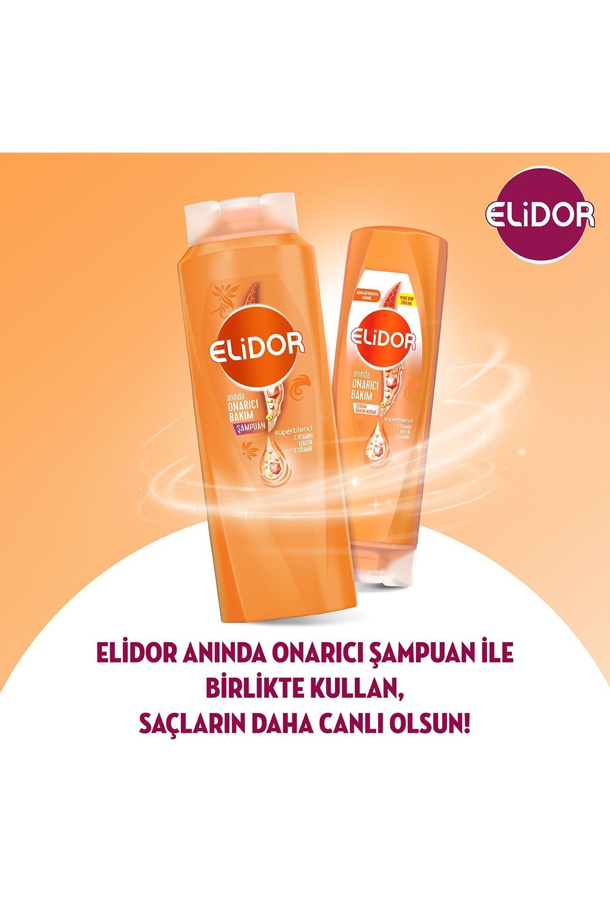 ELİDOR SUPERBLEND SERUM  ANINDA ONARICI SAÇ KREMİ 350ML-