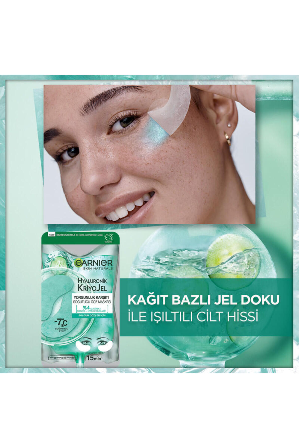 GARNİER GÖZ MASKESİ CRYO JELLY-