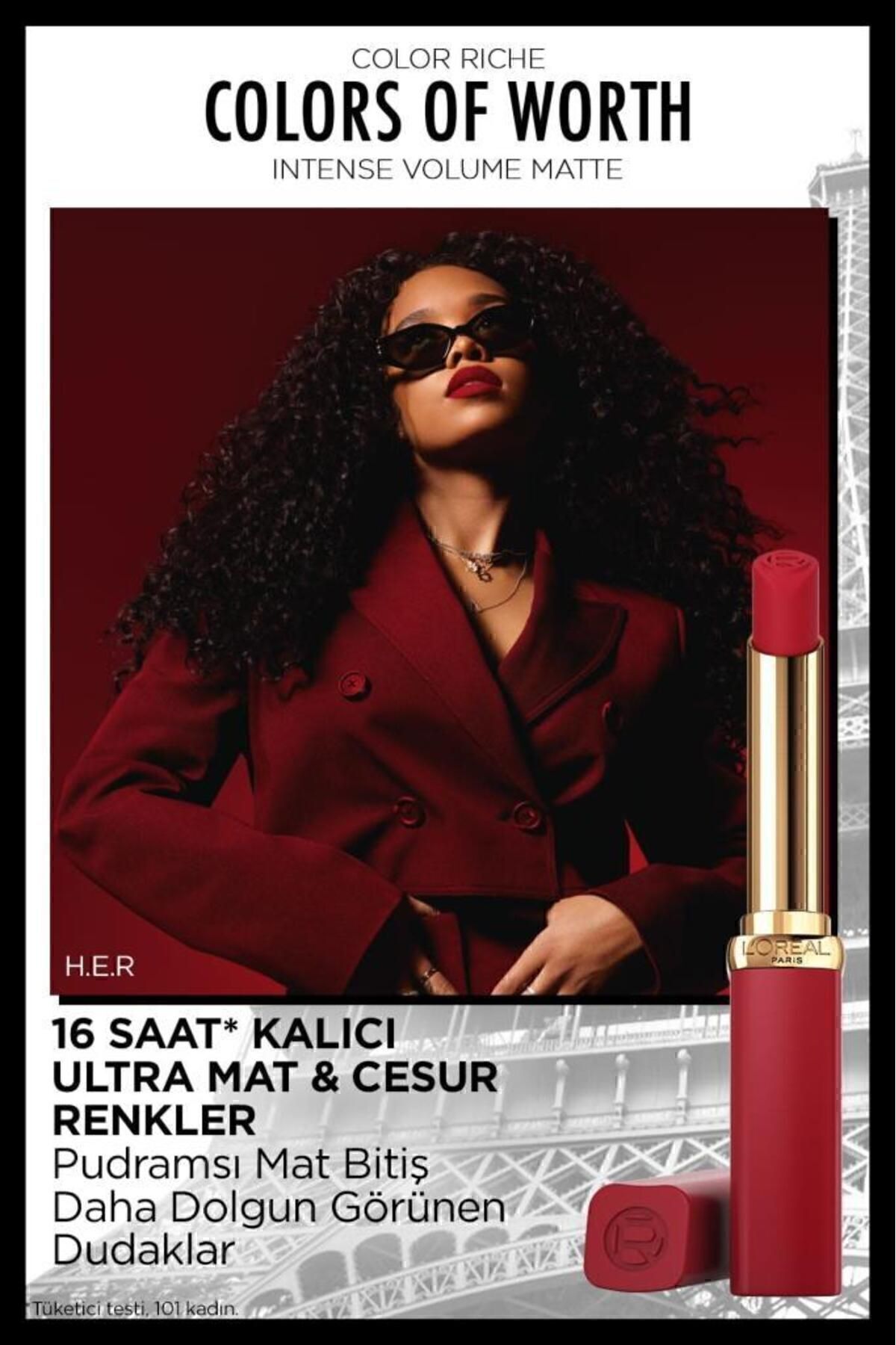 LOREAL PARİS COLOR RİCHE COLOR WORTH RUJ 300 ROUGE-