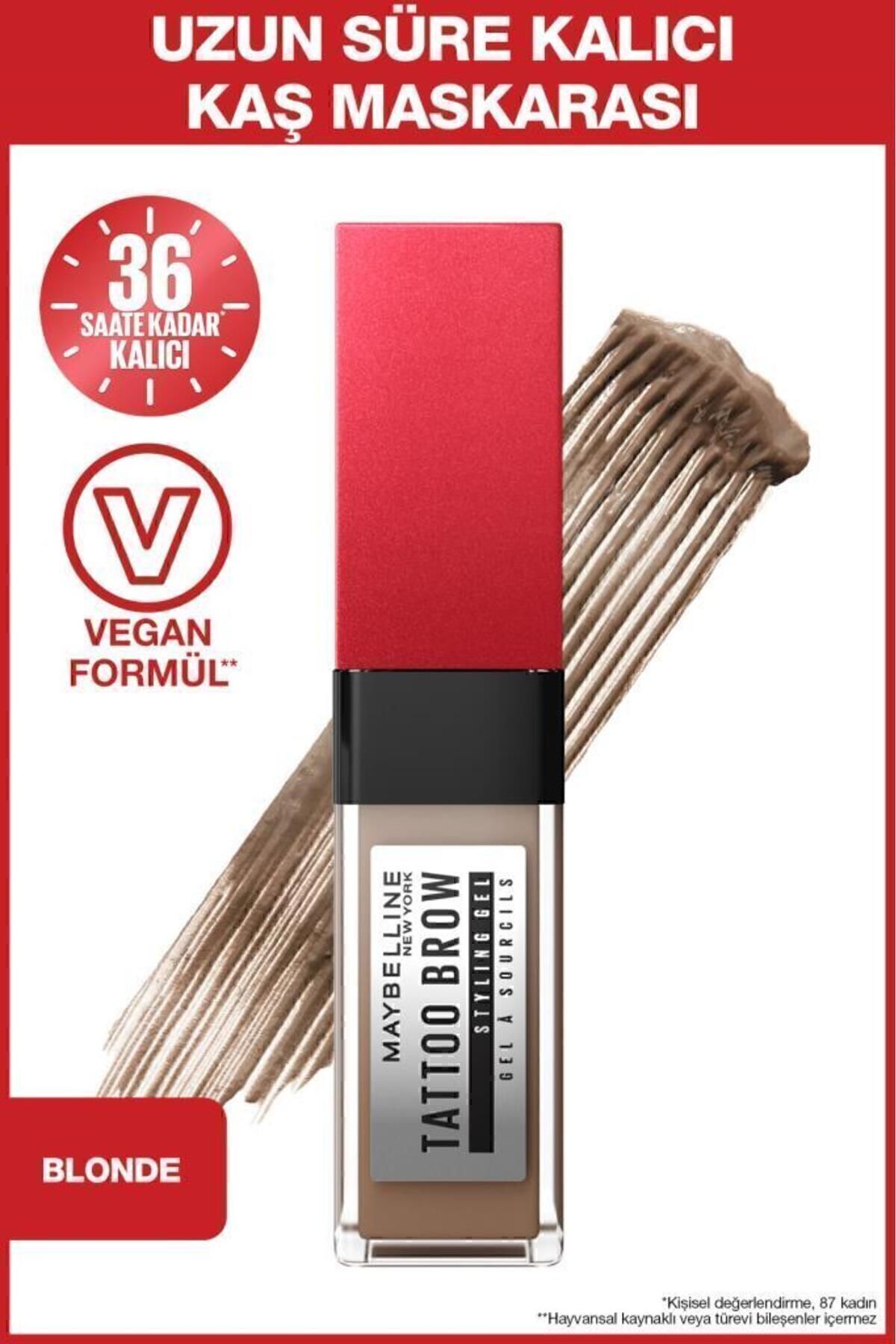 MAYBELLİNE NEW YORK TATTOO BROW 36H STYLNG GEL 250 BLONDE-