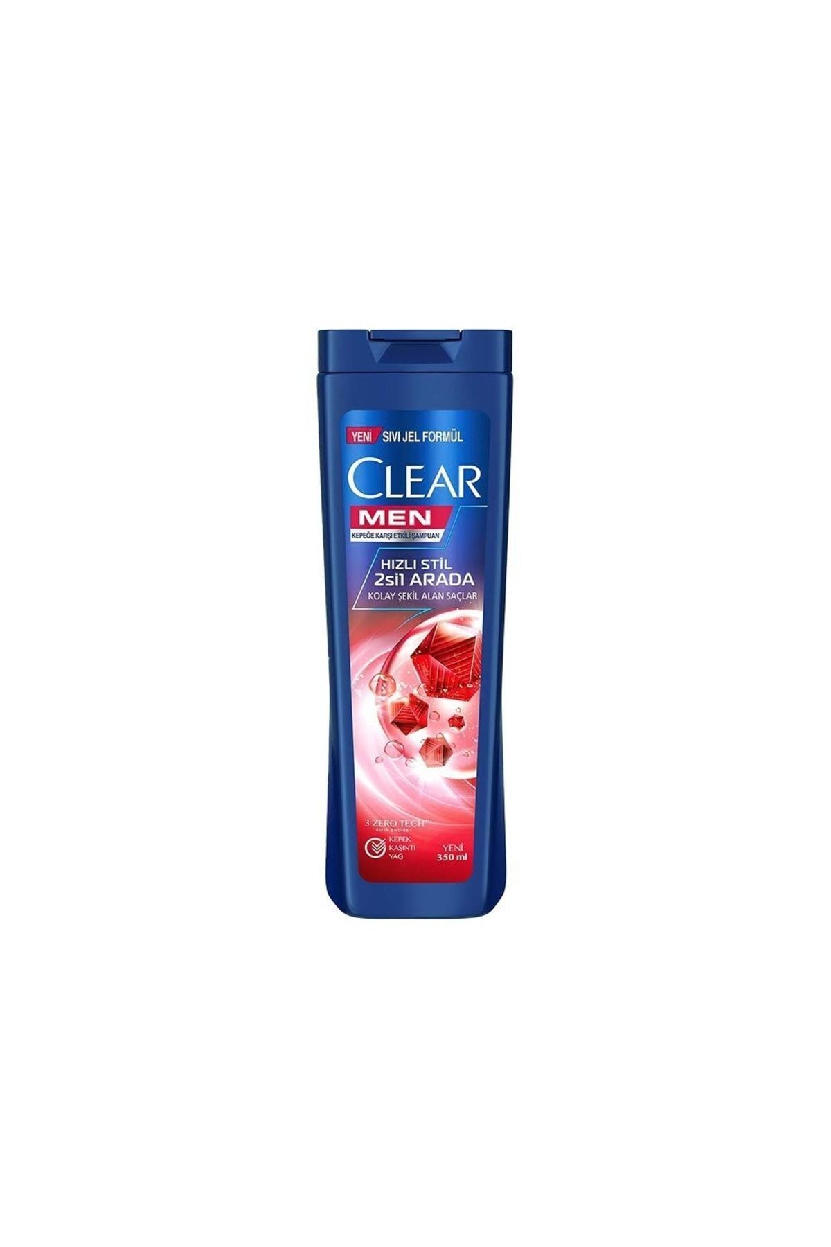 CLEAR MEN KEPEĞE KARŞI  HIZLI STİL 2Sİ1 ARADA ŞAMPUAN 350ML-