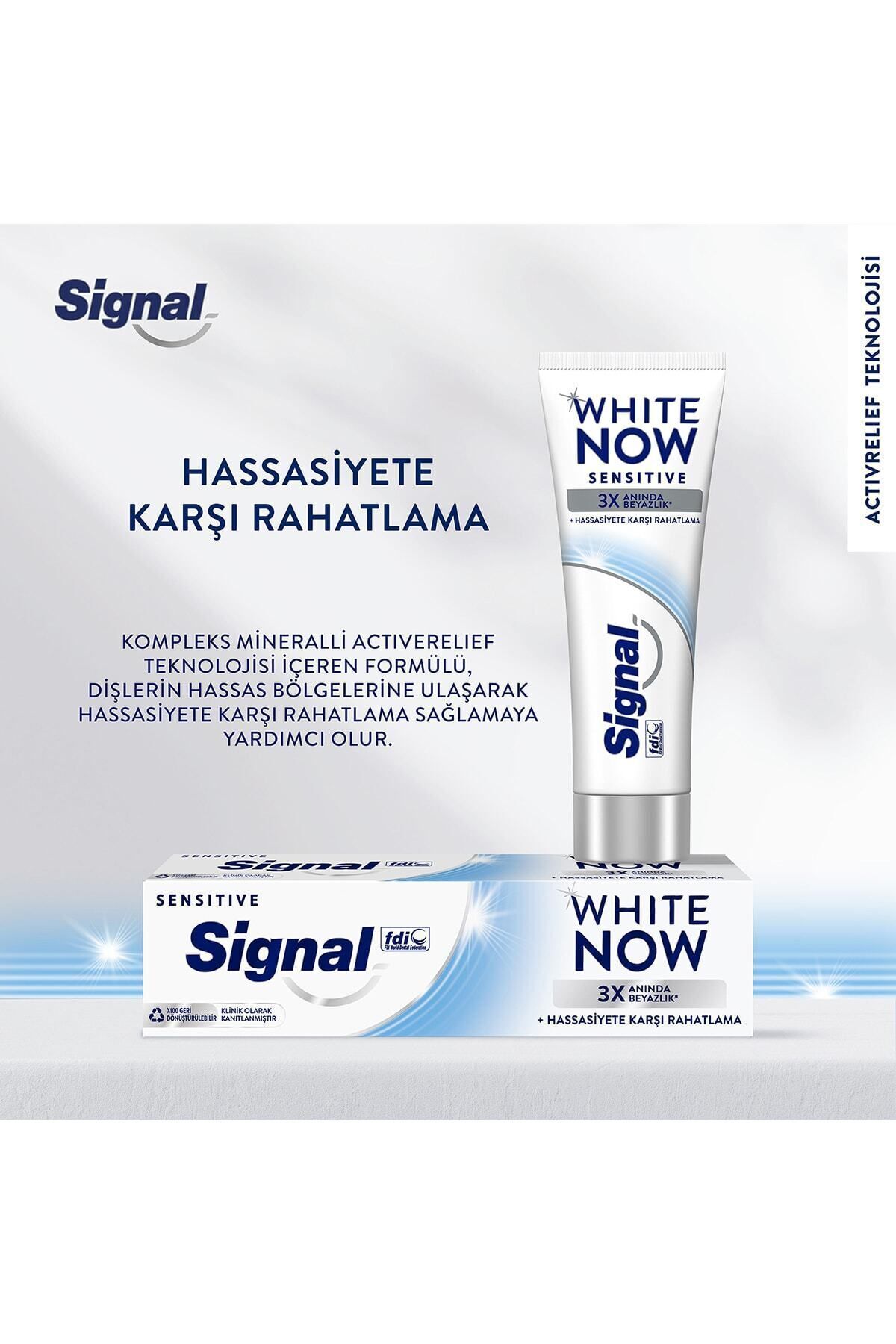 SİGNAL WHİTE NOW DİŞ MACUNU SENSİTİVE 3 KAT BEYAZ-