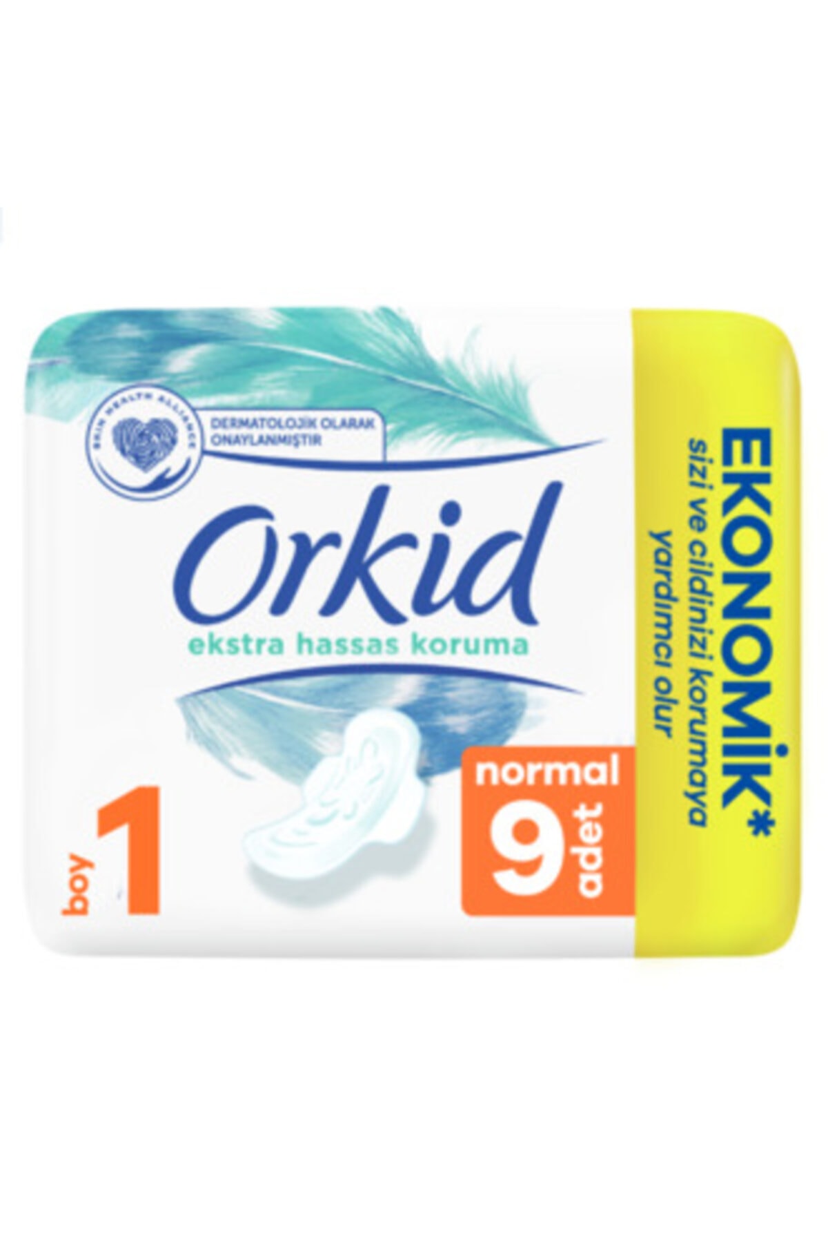 ORKİD EKSTRA HASSAS KORUMA TEKLİ NORMAL 9LU HİJYENİK PED-