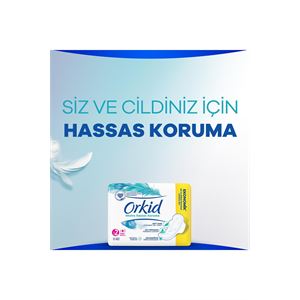 ORKİD EKSTRA HASSAS KORUMA TEKLİ UZUN 8Lİ HİJYENİK PED-