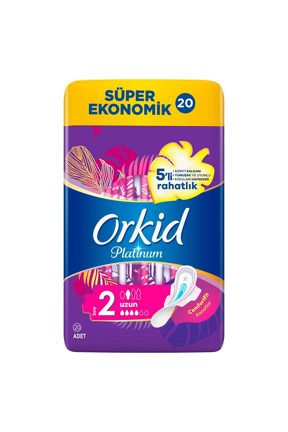 ORKİD PLATİNUM UZUN 20Lİ HİJYENİK PED-