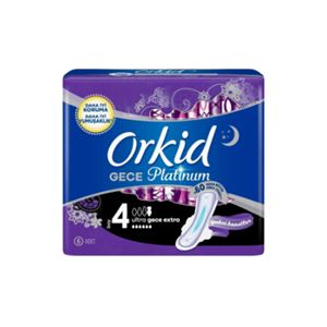 ORKİD PLATİNUM GECE EXTRA 6 ADET TEKLİ PAKET HİJYENİK PED-