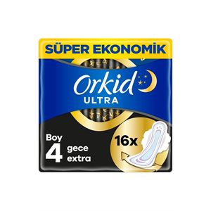 ORKİD ULTRA EKSTRA HİJYENİK PED GECE EKSTRA 16 ADE-