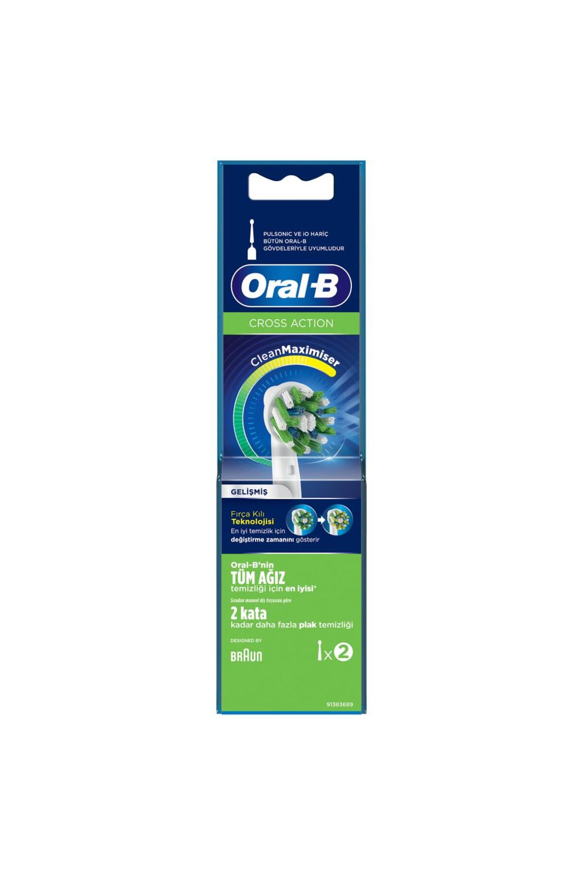 ORAL-B DİŞ FIRÇASI YEDEK BAŞLIĞI CROSS ACTİON 2Lİ-