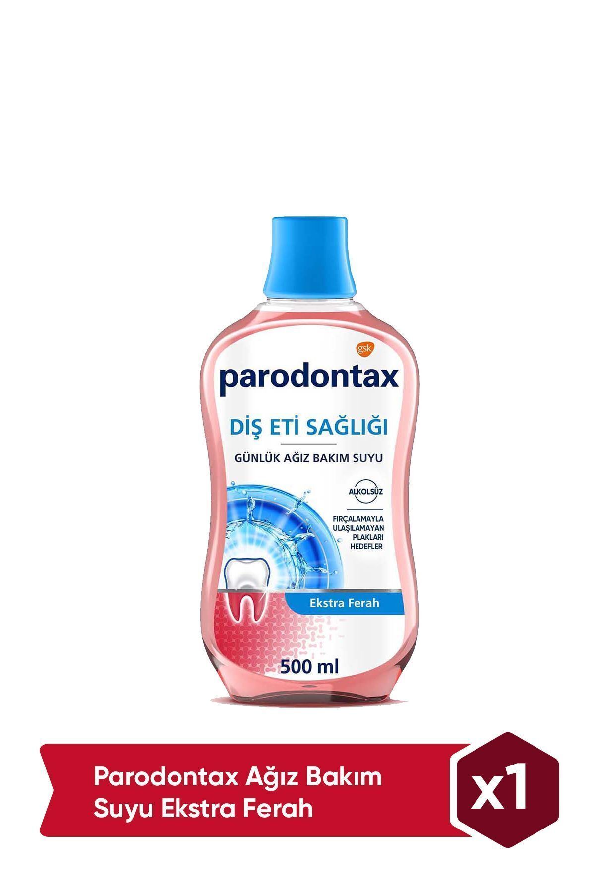 PARODONTAX GÜNLÜK DİŞ ETİ SAĞLIĞI AĞIZ ÇALKALAMA SUYU 500ML-