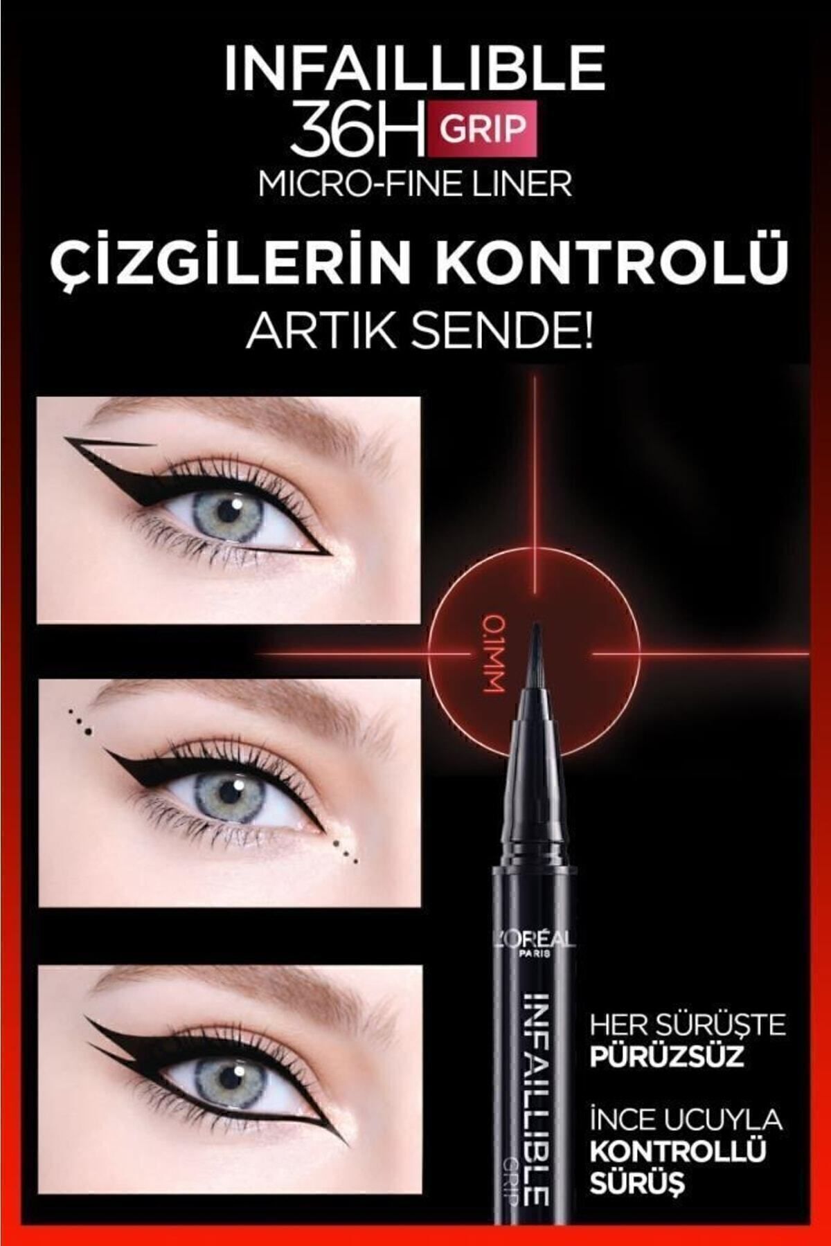 LOREAL PARİS INFAİLLİBLE 36H GRİP MİCRO FİNE EYELİNER-
