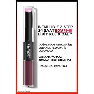 LOREAL PARİS INFAİLLİBLE 2-STEP BALM WİNE RUJ 215-