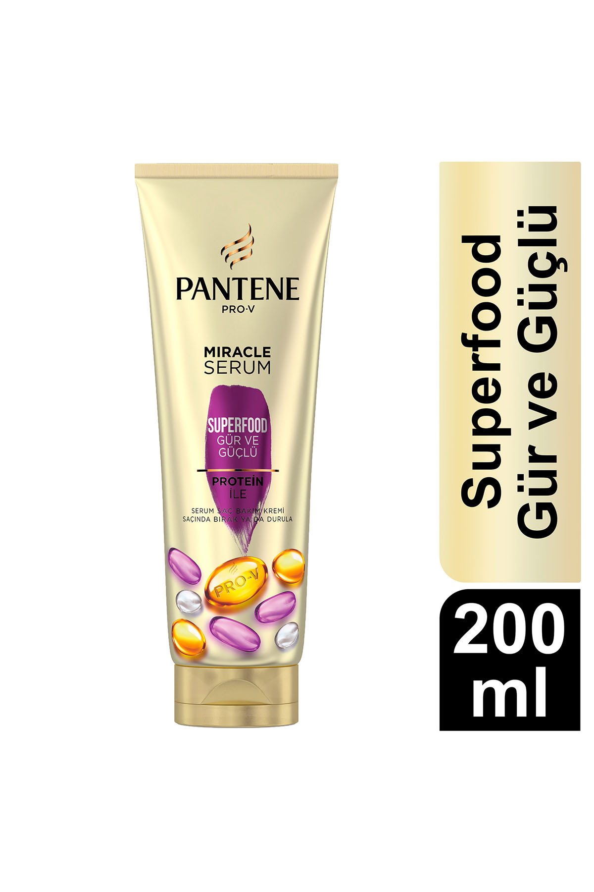 PANTENE MİRACLE SUPERFOOD GÜR VE GÜÇLÜ SAÇ BAKIM SERUMU 200ML-