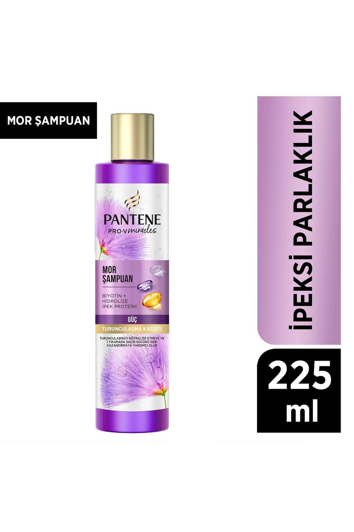 PANTENE PRO-V IPEKSİ PARLAKLIK MOR ŞAMPUAN, 225ML-