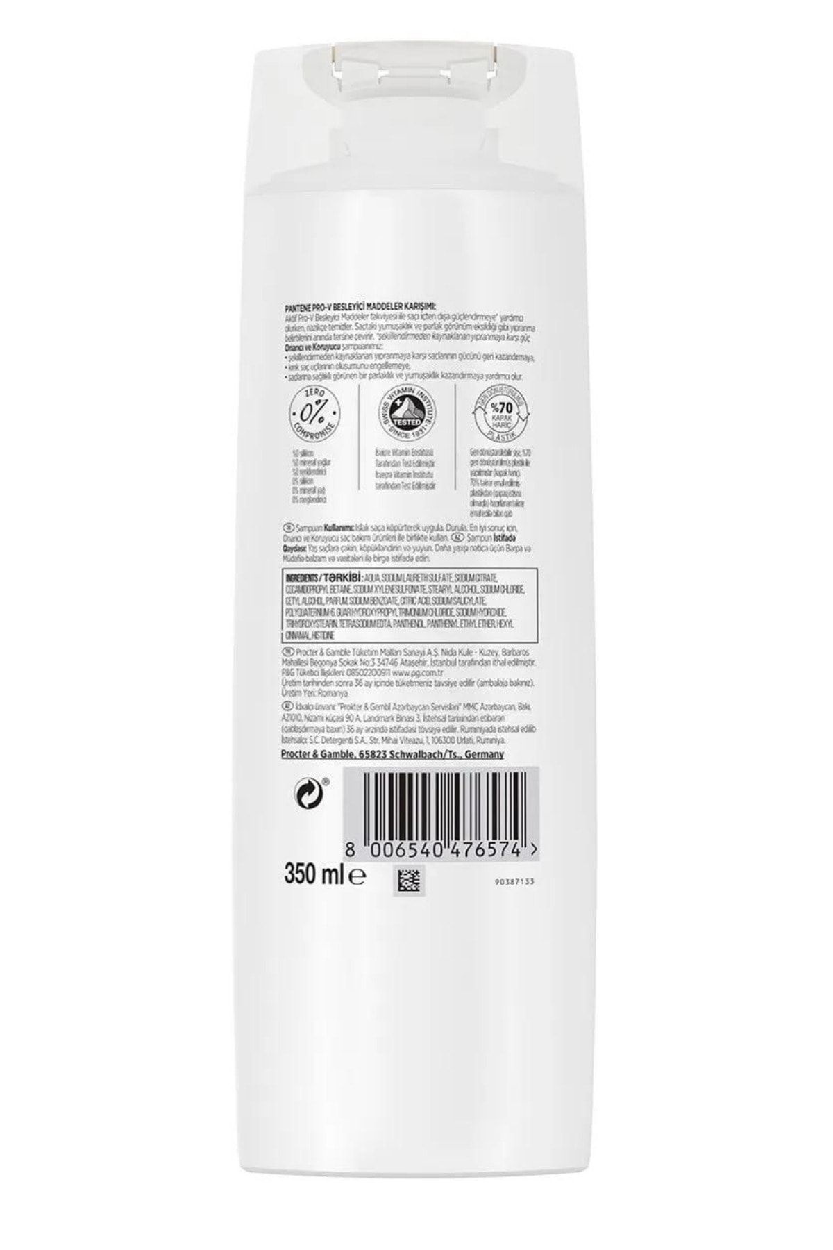 PANTENE ONARICI VE KORUYUCU ŞAMPUAN 350 ML-