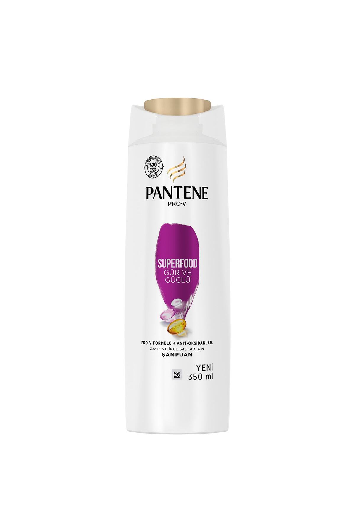 PANTENE SUPERFOOD GÜR VE GÜÇLÜ ŞAMPUAN 350 ML-