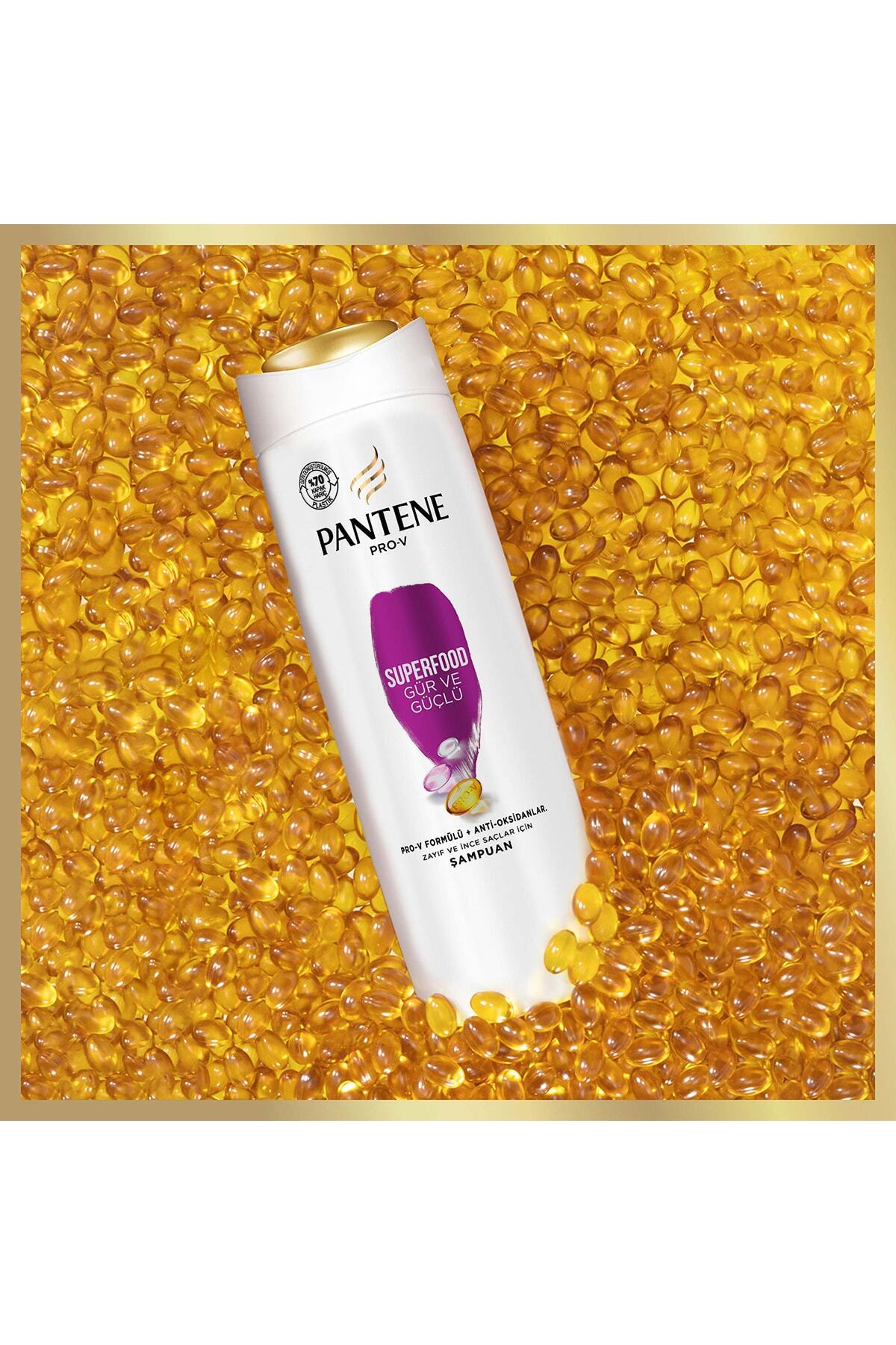 PANTENE SUPERFOOD GÜR VE GÜÇLÜ ŞAMPUAN 350 ML-