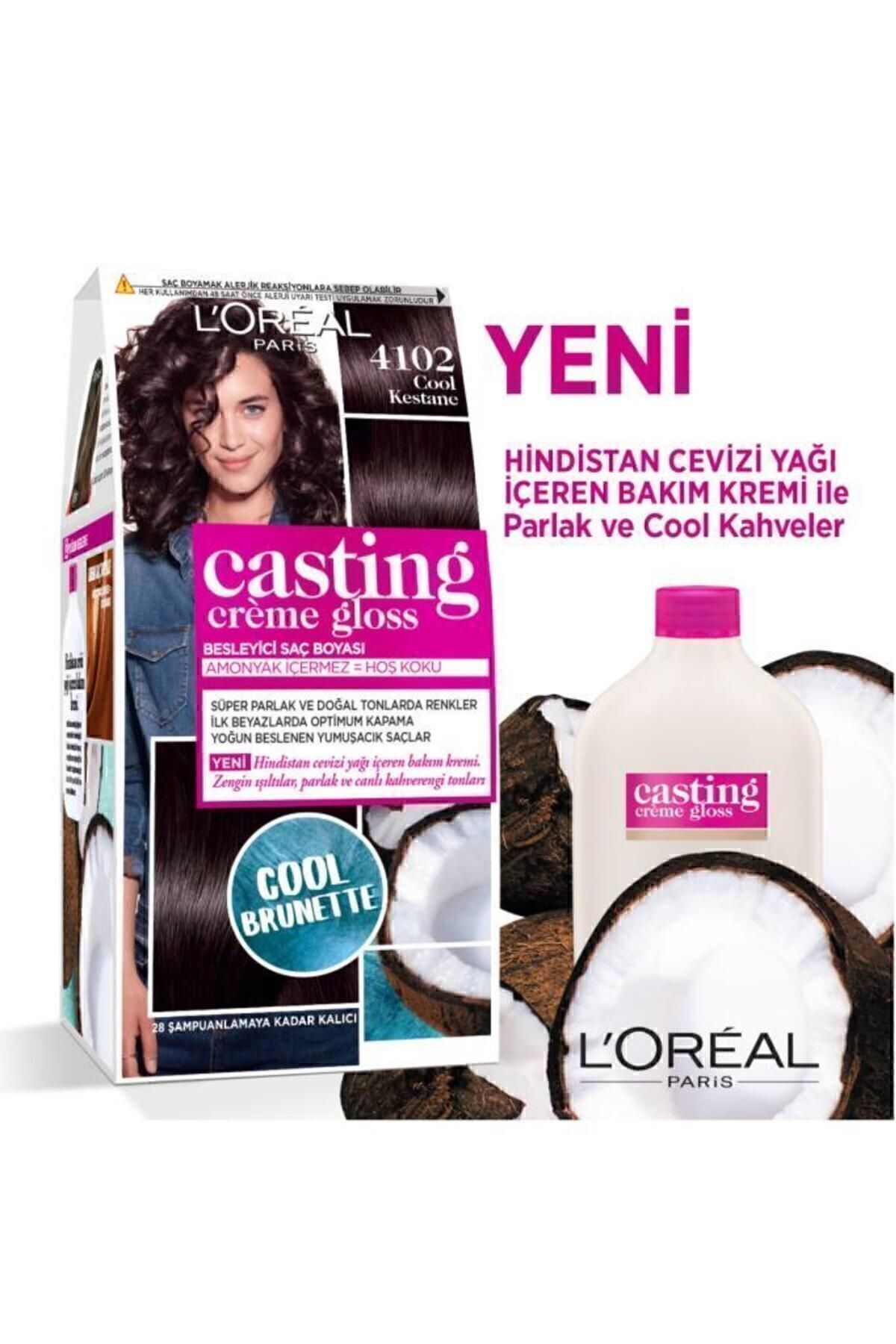 LOREAL PARİS CASTİNG CREME GLOSS 4102 COOL KESTANE SAÇ BOYASI-