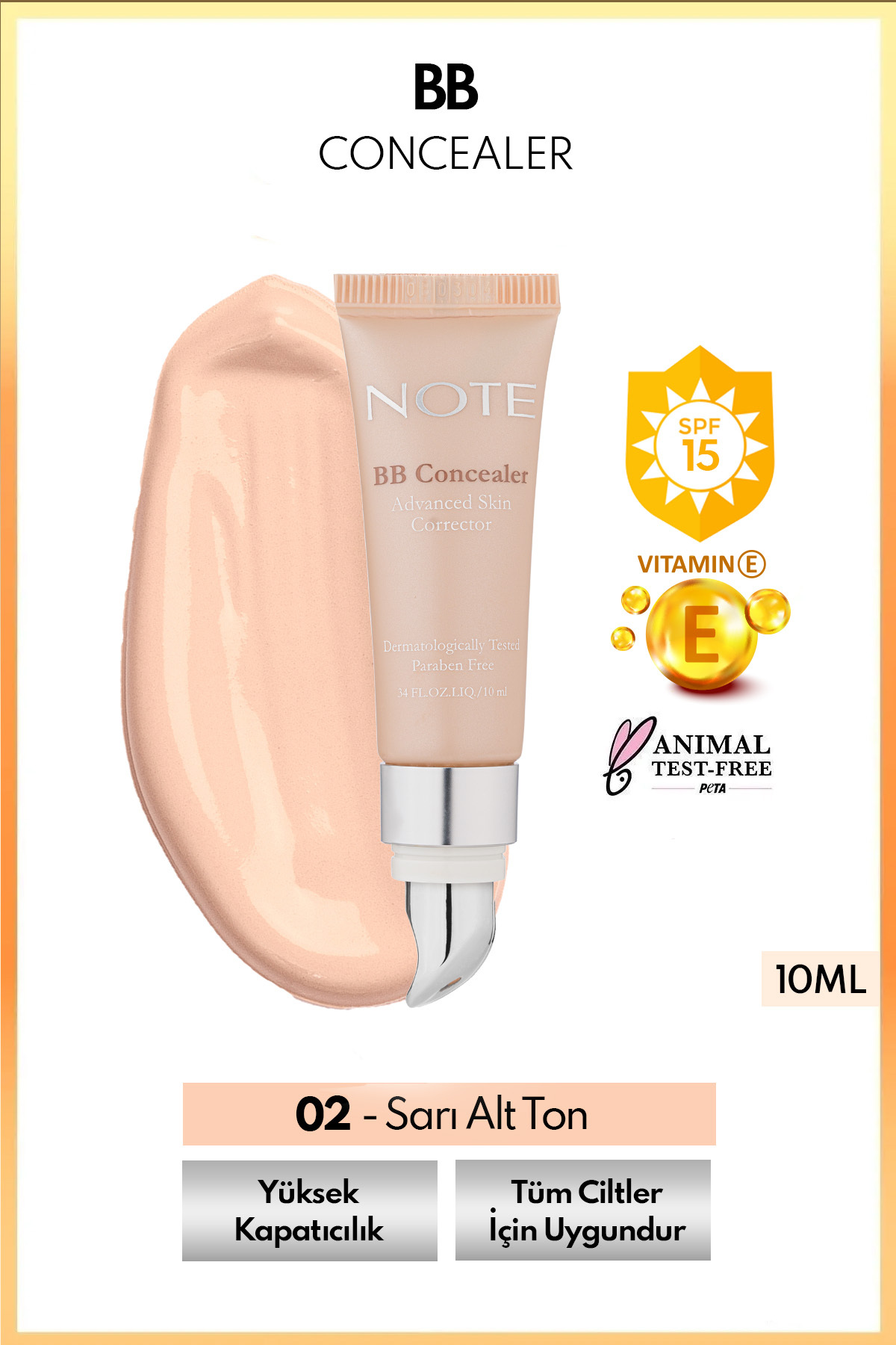 NOTE BB CONCEALER NO.02 KAPATICI-