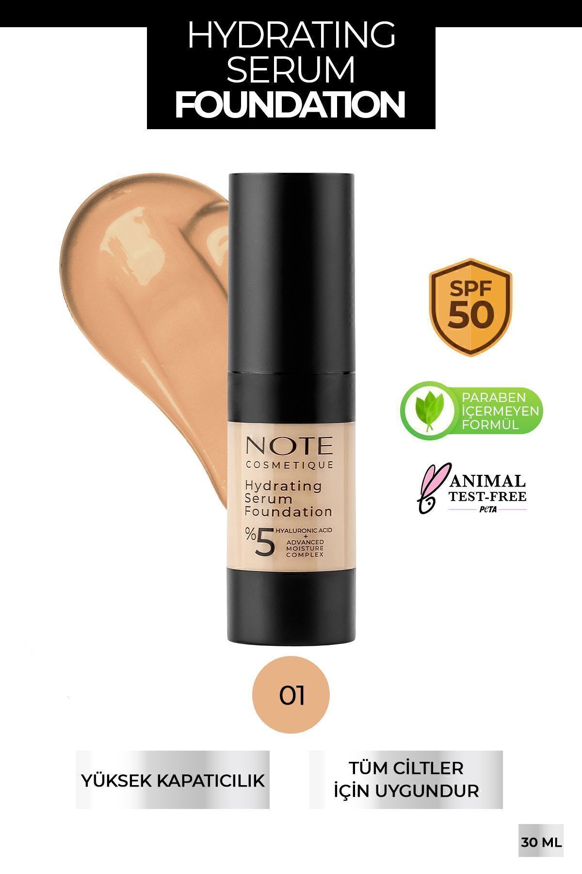 NOTE HYDRATİNG SERUM FONDÖTEN NO.01-