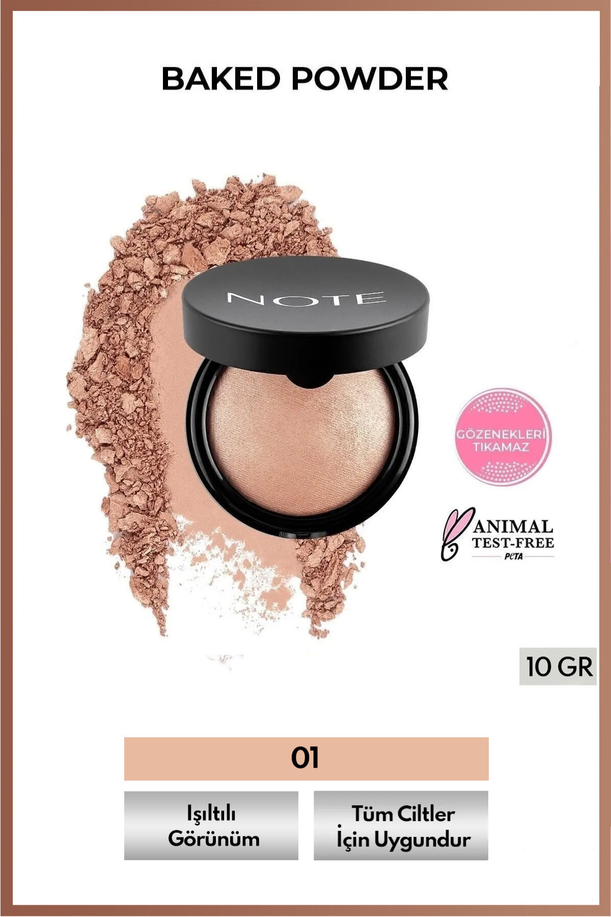 NOTE CREAM POWDER STARDUST AYDINLATICI NO.01-