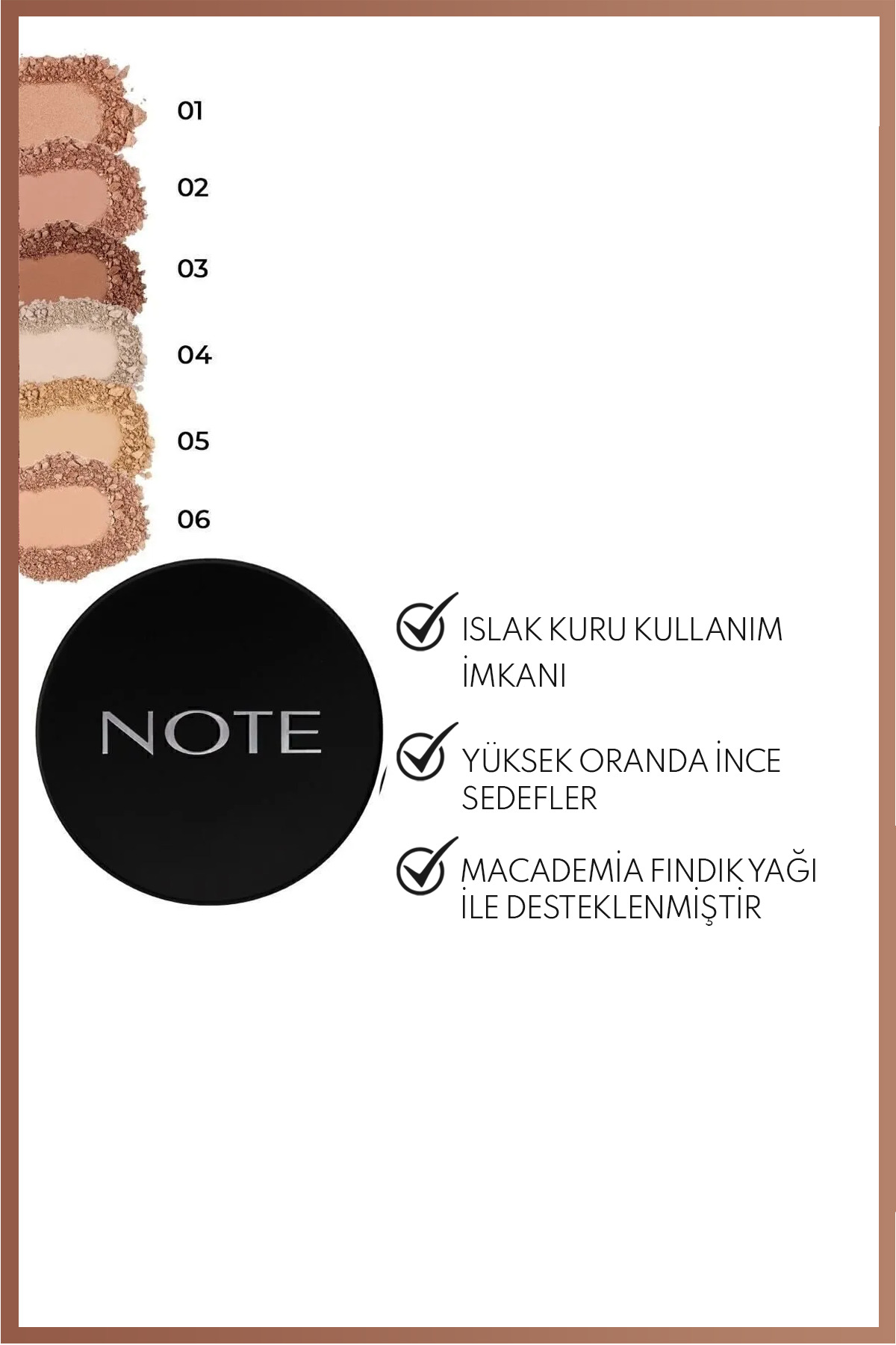 NOTE CREAM POWDER HONEY WARM PUDRA AYDINLATICI NO.02-