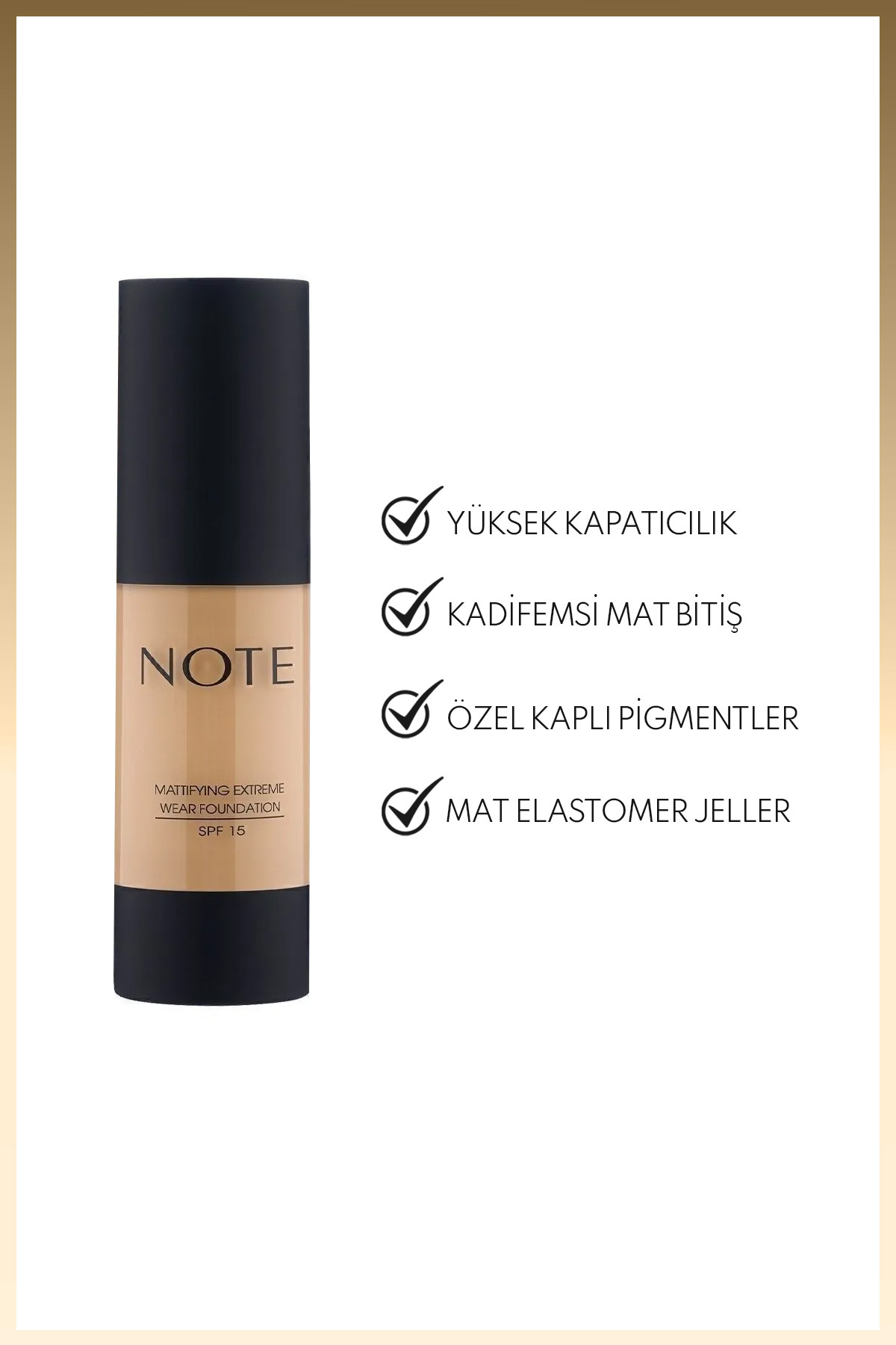 NOTE  MATTİFİYİNG EXTREME WEAR SAND NO.04 FONDÖTEN-