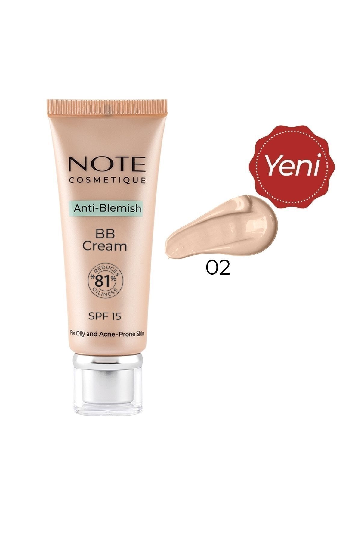 NOTE ANTİ BLEMİSH BB CREAM LİGHT BEİGE 02-