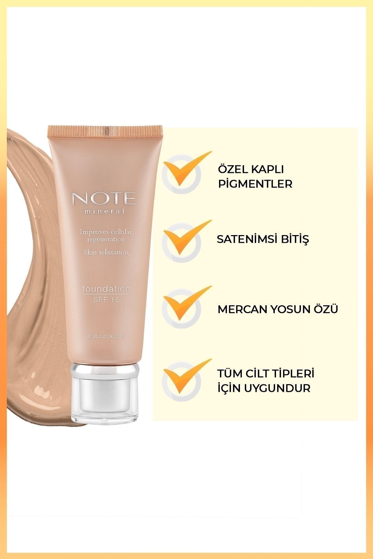 NOTE MINERAL  NATURAL GLOW FONDÖTEN NO.401-
