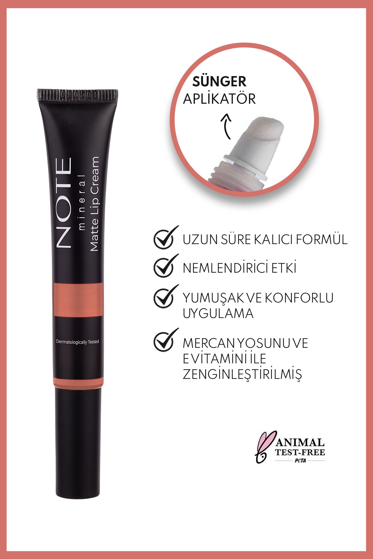 NOTE MİNERAL MATTE LİP CREAM BROWNİGHT NO.07 RUJ-