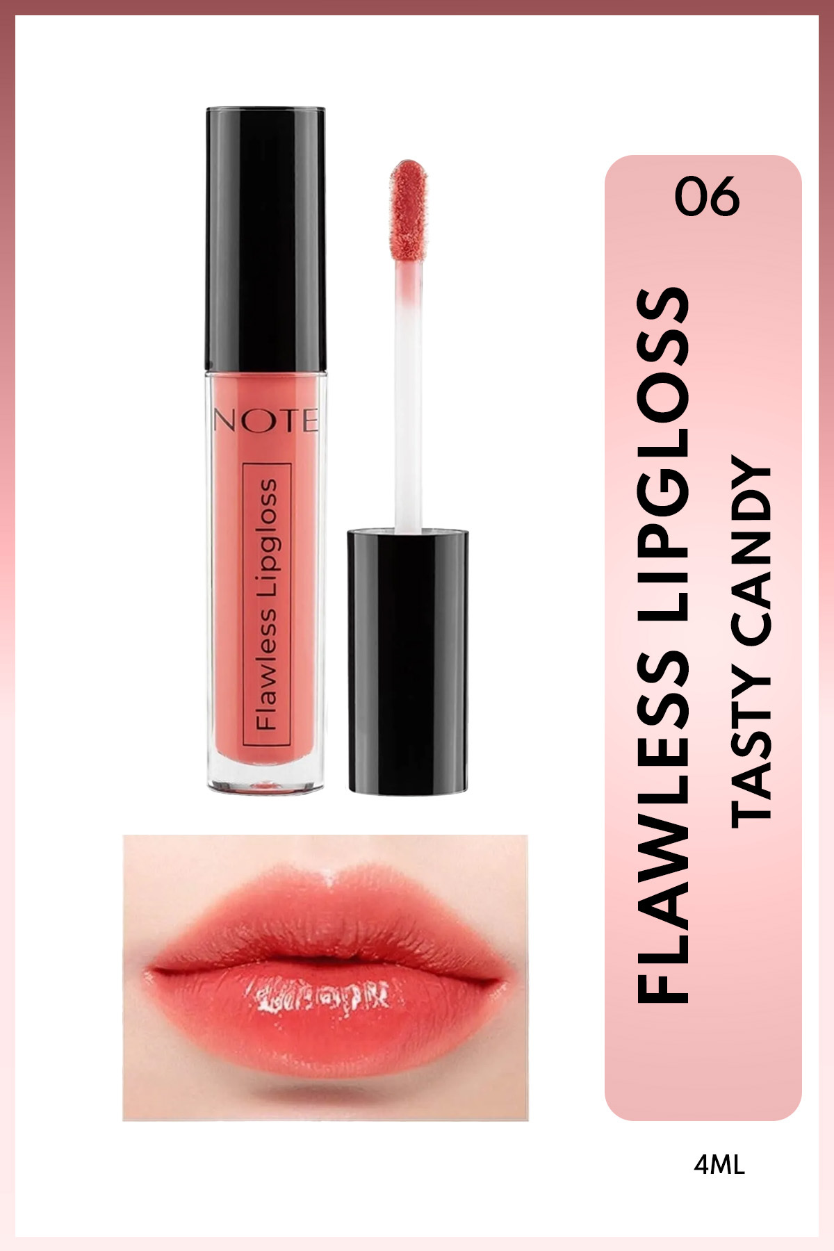 NOTE FLAWLESS LIPGLOSS TASTY CANDY NO.06-