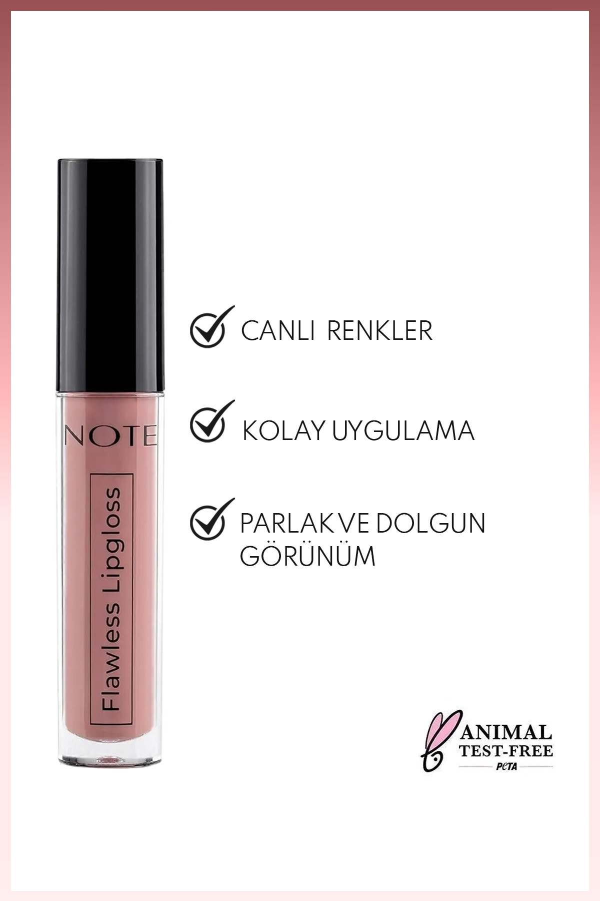 NOTE FLAWLESS LIPGLOSS DRIED ROSE NO.03-